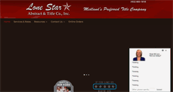Desktop Screenshot of lonestarabstract.com