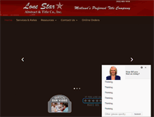 Tablet Screenshot of lonestarabstract.com